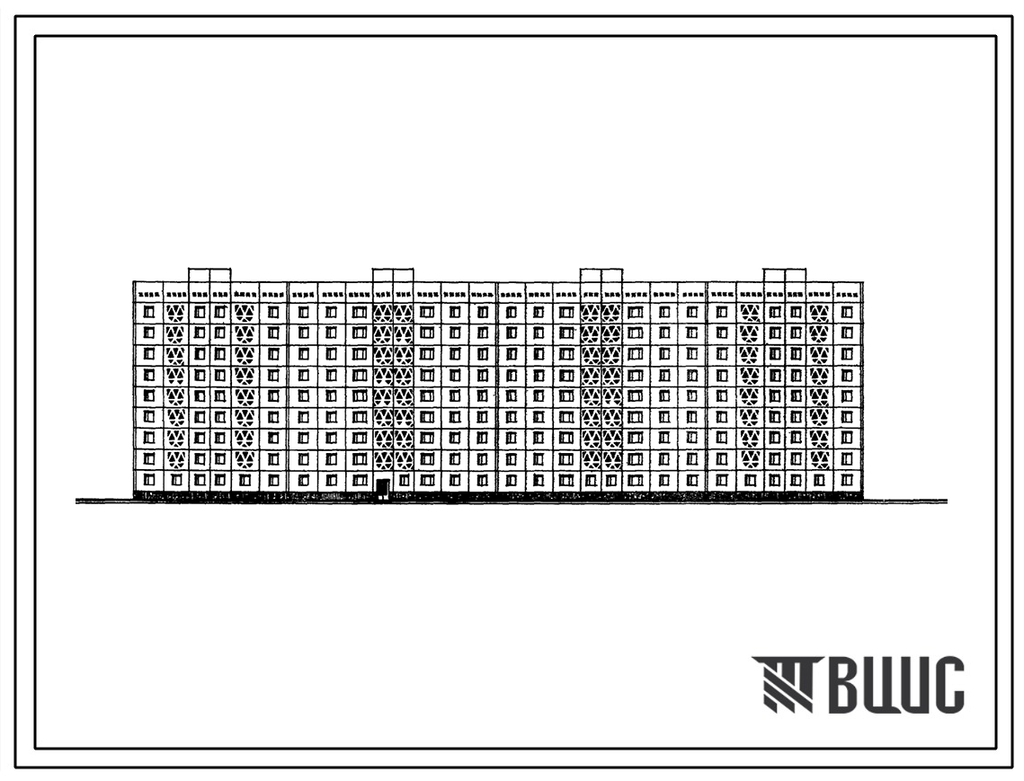 Типовой проект 161-148-27СП Девятиэтажное общежитие для рабочих и служащих на 597 мест.