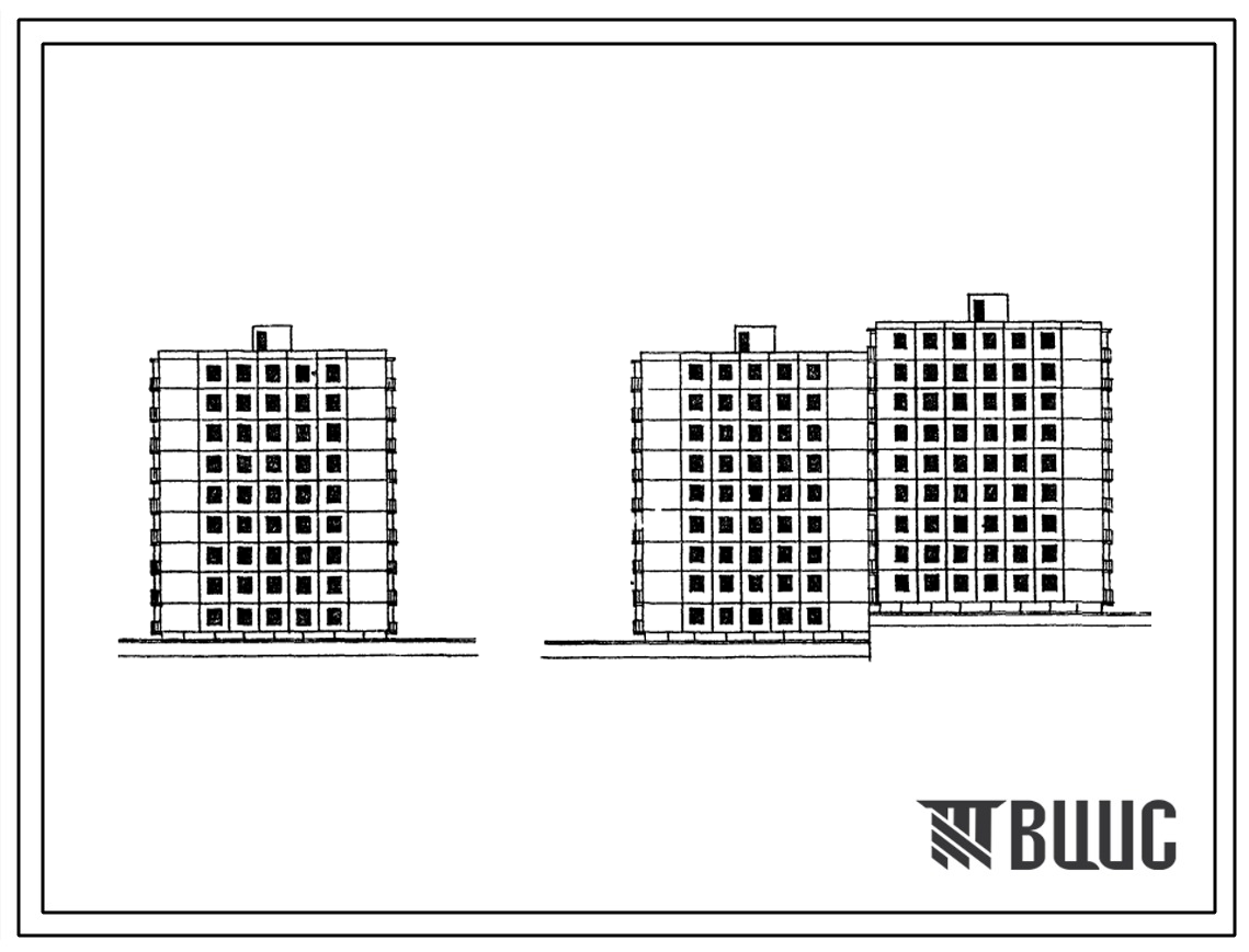 Типовой проект 1КГ-480-46  Односекционный дом на 36 квартир. Для строительства на участках с неравномерно сжимаемыми грунтами.