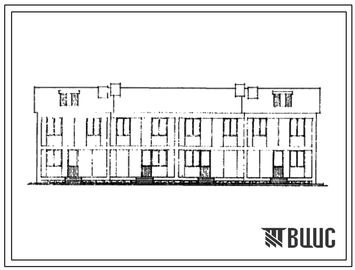 Типовой проект 143-18-21 Двухэтажный дом на 4 квартиры (четырехкомнатных 4Б-2, пятикомнатных 5Б-2) в двух уровнях. Для строительства в 3В климатическом подрайоне, 4 климатическом районе Армянской ССР сейсмичностью 7 и 8 баллов