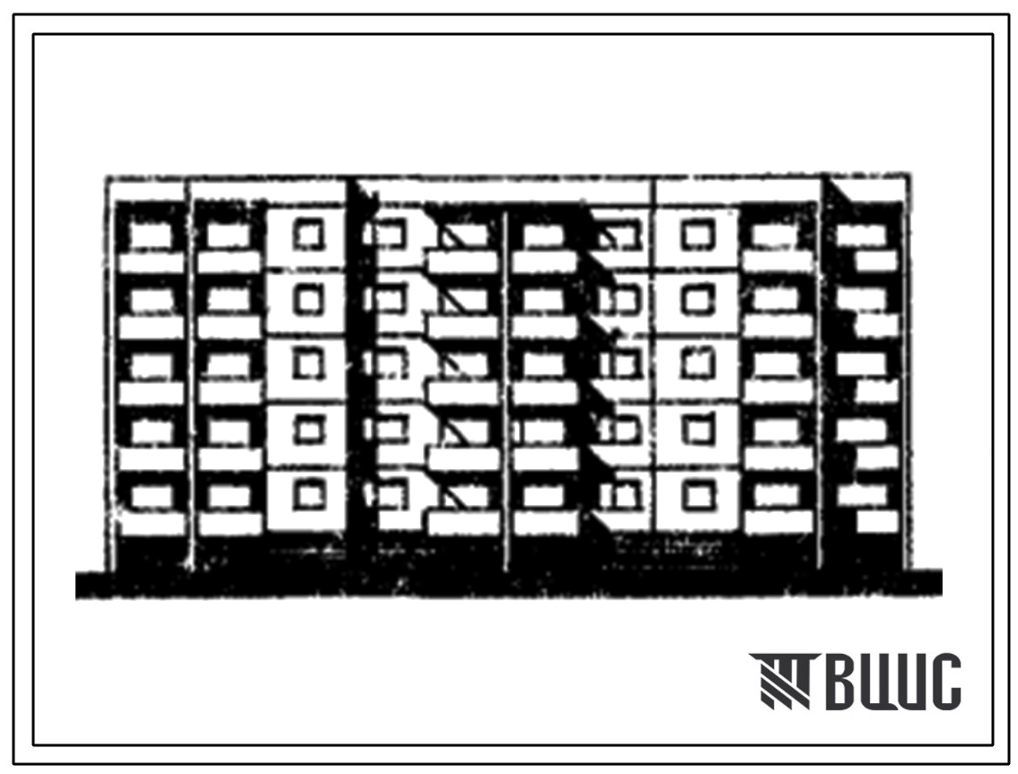 Типовой проект 1-464ЛИ-А20 Пятиэтажный двухсекционный дом на 30 квартир (однокомнатных – 5, двухкомнатных – 20, трехкомнатных – 5). Секционный дом для строительства во 2В климатическом подрайоне Литовской ССР