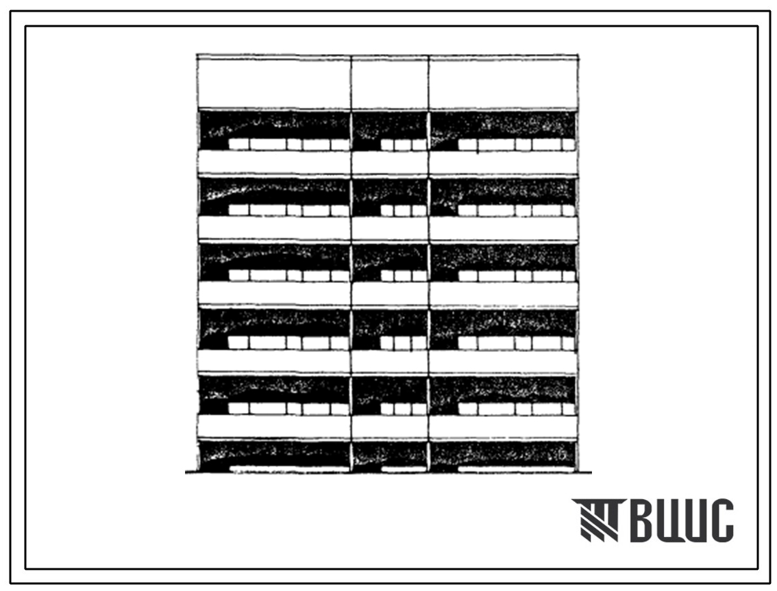 Типовой проект 104-041.85 Блок-секция рядовая с торцевыми окончаниями 5-этажная 10-квартирная. Для строительства во 2Б климатическом подрайоне Латвийской ССР.