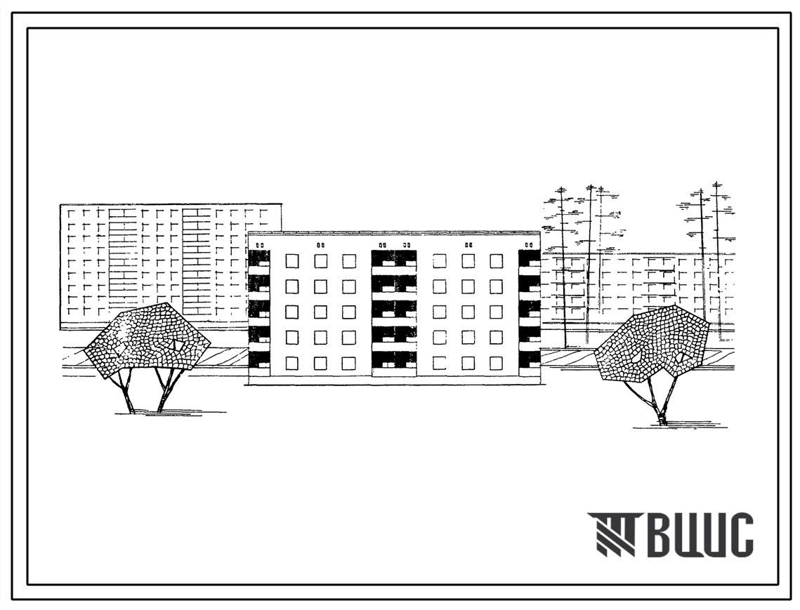 Типовой проект 87-050пв Пятиэтажная блок-секция рядовая на 20 квартир для строительства во 2 и 3 строительно-климатических зонах, на просадочных грунтах и над горными выработками.