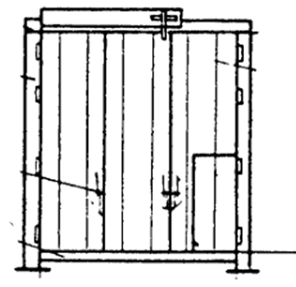 Серия 1.435.2-28 Ворота распашные для районов с температурой наружного воздуха ниже минус 40 °С. Выпуск 0 Указания по применению