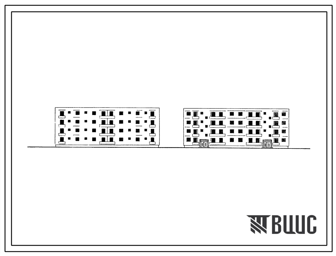 Типовой проект 98-016с 4-этажная блок-секция на 16 квартир (трехкомнатных 3А-8, четырехкомнатных 4Б-8) для строительства в районах с сейсмичностью 9 баллов.