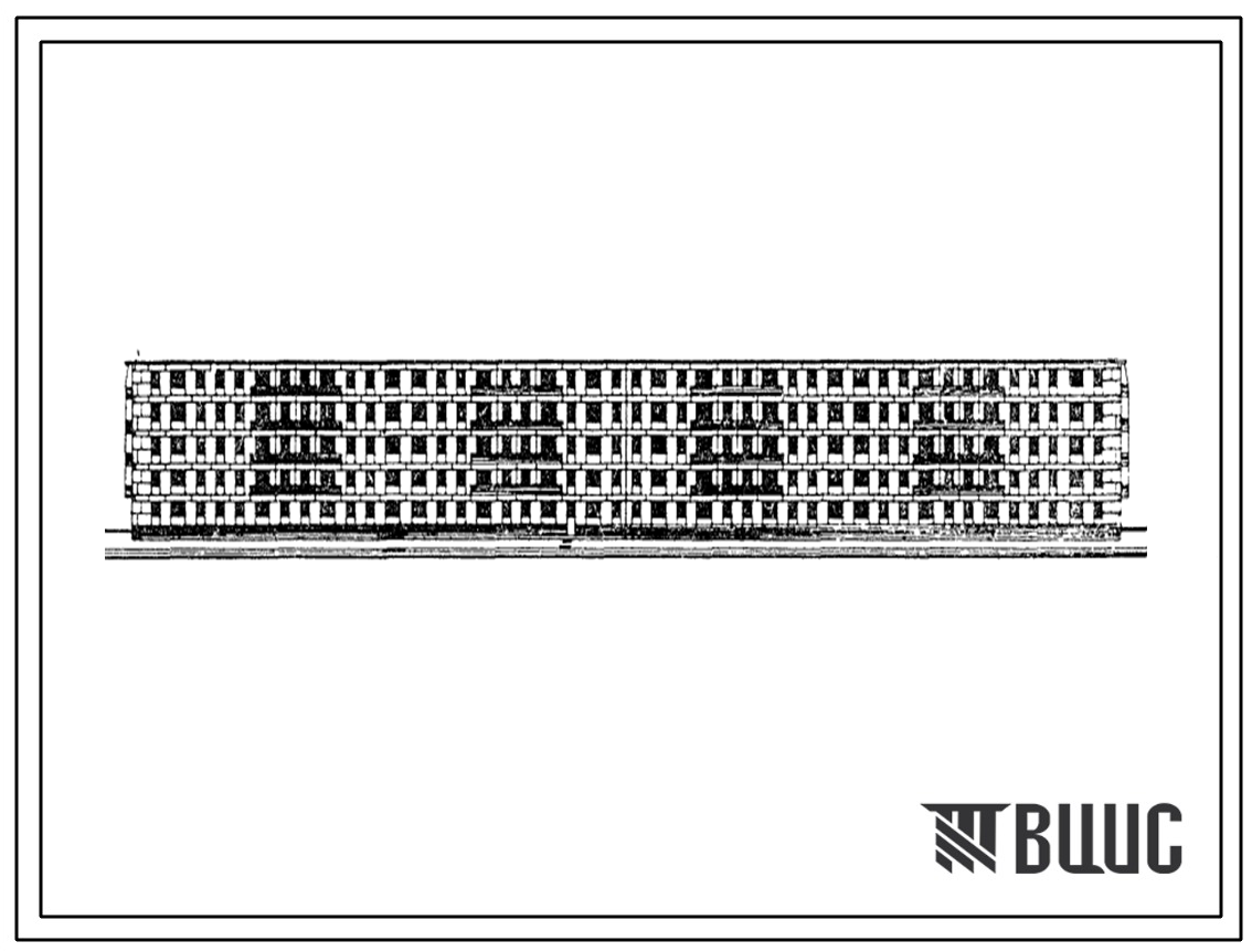 Типовой проект 1У-438АП-35б Пятиэтажный восьмисекционный жилой дом на 129 квартир со стенами из крупных легкобетонных блоков.