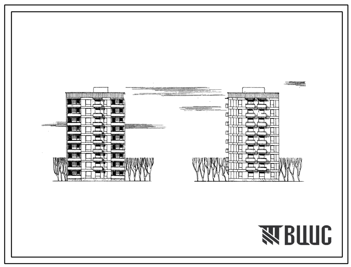 Типовой проект 87-0124/1 Девятиэтажная блок-секция угловая на 36 квартир (однокомнатных 1Б-9, двухкомнатных 2Б-1, трехкомнатных 3Б-18, четырехкомнатных 4А-8). Для строительства во 2В, 3В и 3В климатических подрайонах