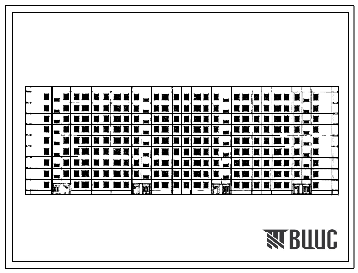Типовой проект 111-83-3 Девятиэтажный четырехсекционный крупнопанельный дом на 144 квартиры  (однокомнатных 1Б-18, двухкомнатных 2Б-76, трехкомнатных 3Б-50) с наружными стенами из ячеистого бетона. Для строительства во 2 и 3 климатических районах.