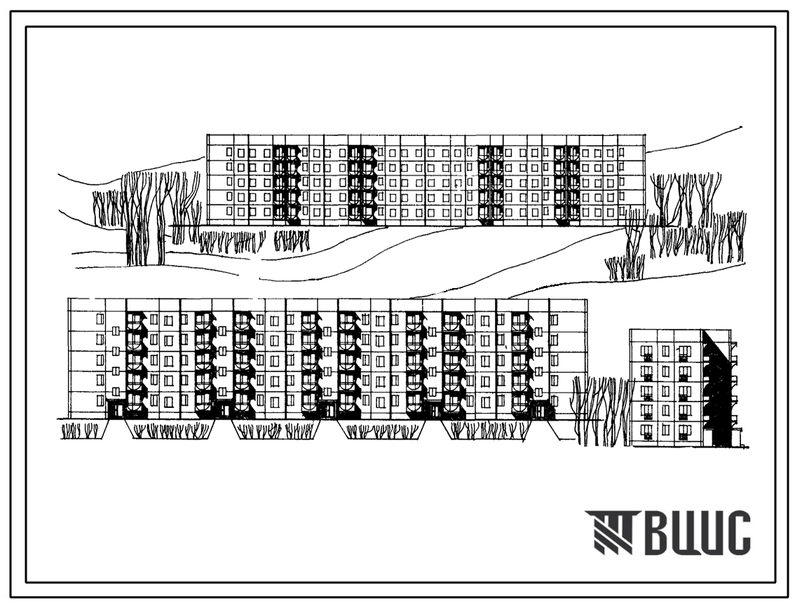 Типовой проект 135-041с Крупнопанельные пятиэтажные жилые блок-секции