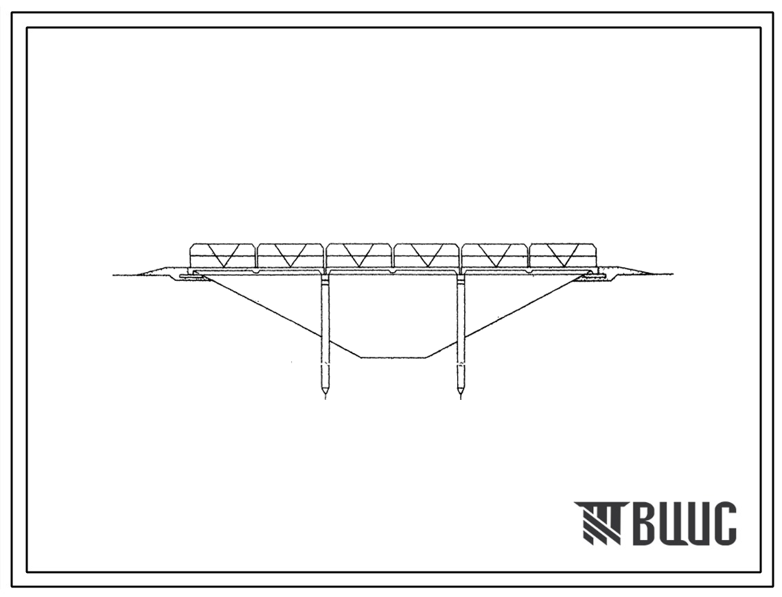 Типовой проект 820-182 Пешеходные мосты на каналах мелиоративных систем.