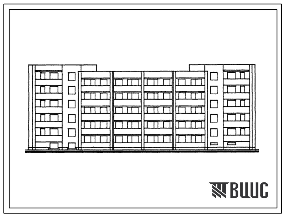 Типовой проект 1-318-36 Пятиэтажный 60-квартирный жилой дом с малыми квартирами (с сантехкабинами). Для городского строительства в Литовской ССР.