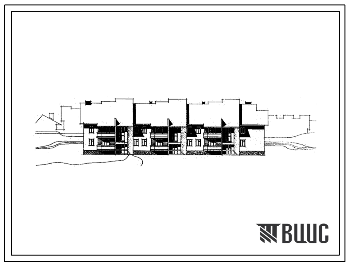 Типовой проект 114-204-2 Двухэтажный трехсекционный жилой дом на 12 квартир (двухкомнатных 2Б-4; трехкомнатных 3А-4, 3Б-2; четырехкомнатных 4Б-2). Для строительства в 1В климатическом подрайоне экспериментально-показательных поселков, совхозов и колхозов