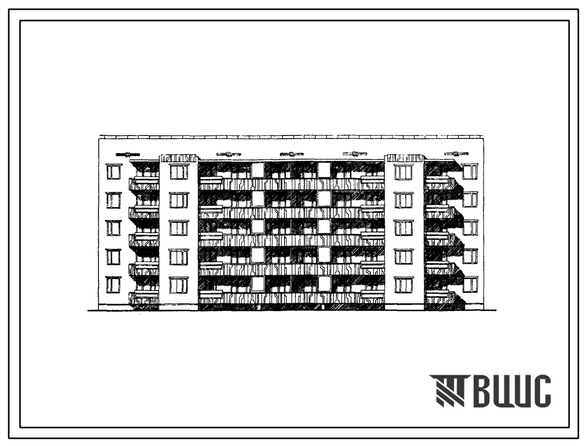 Типовой проект 144-07с Блок-секция пятиэтажная 30-квартирная рядовая (двухкомнатных 2Б -10, трехкомнатных 3Б — 20).