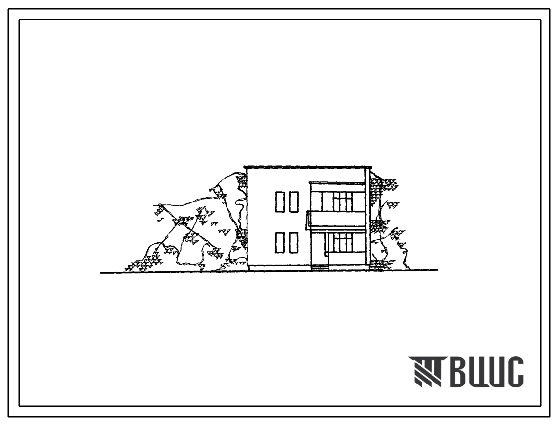 Типовой проект 145-34-2с Двухэтажный блокированный дом с 4-комнатной квартирой в двух уровнях, для строительства в 3-Б строительно-климатической зоне в районах с сейсмичностью 7 баллов.