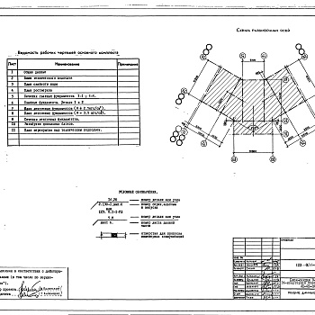 Состав фльбома. Типовой проект 123-021мАльбом 3 Архитектурно-строительные чертежи ниже отм. 0.000 (раздел 1.0-1-АС)