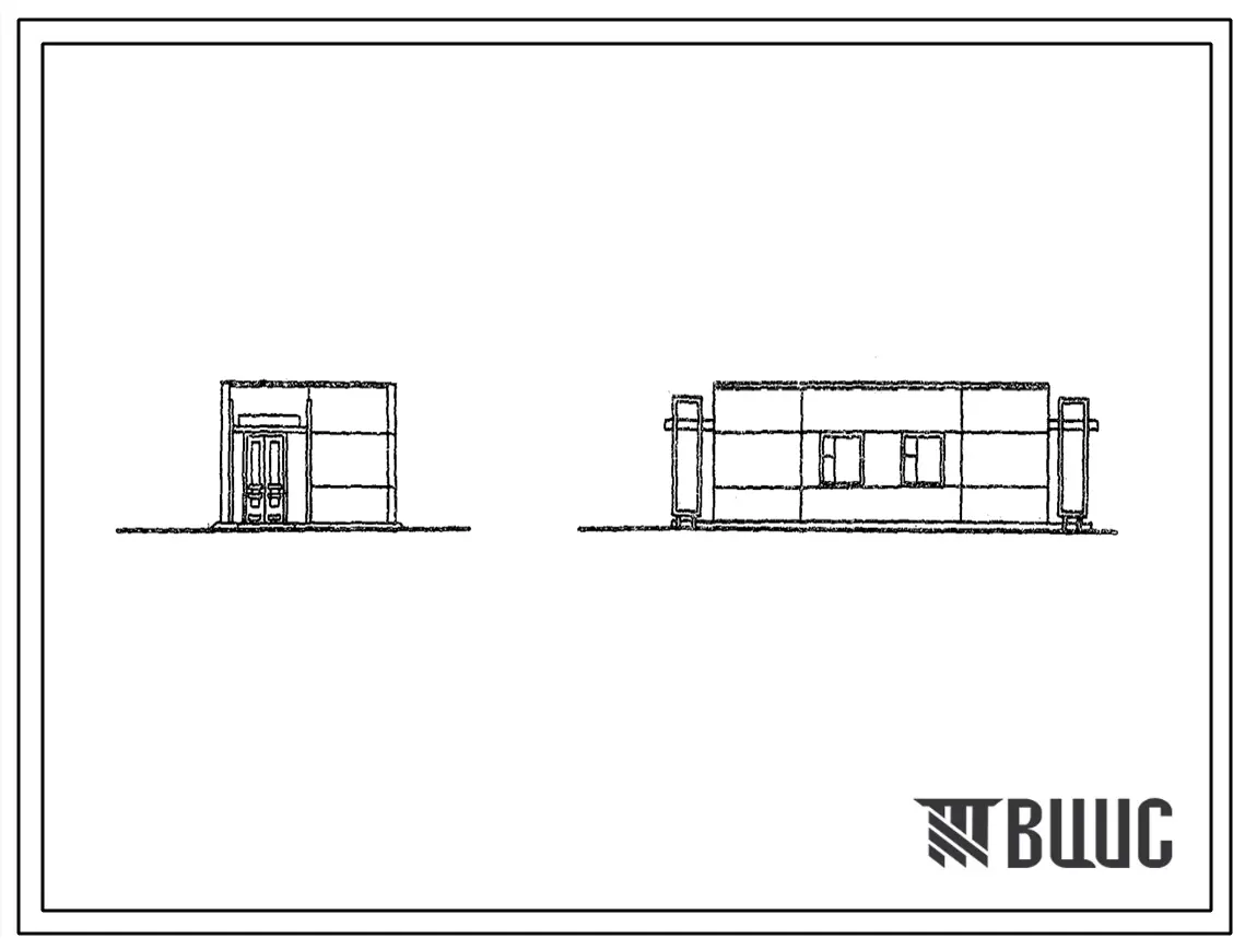Типовой проект 416-5-28.84 Проходной пункт на 1 проход
