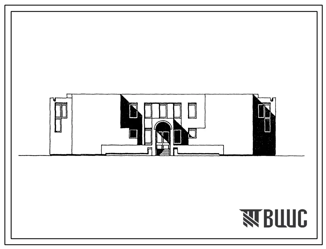 Типовой проект 264-12-261.86 Клуб (стены кирпичные) на 300 посетителей (зал на 200 мест)