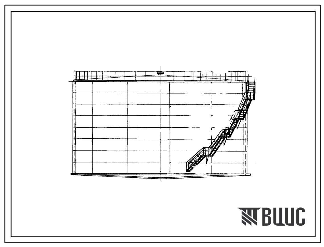 Типовой проект 704-1-90 Стальной наземный вертикальный резервуар для нефтепродуктов емкостью 5000м3 с гладким с внутренней стороны покрытием.