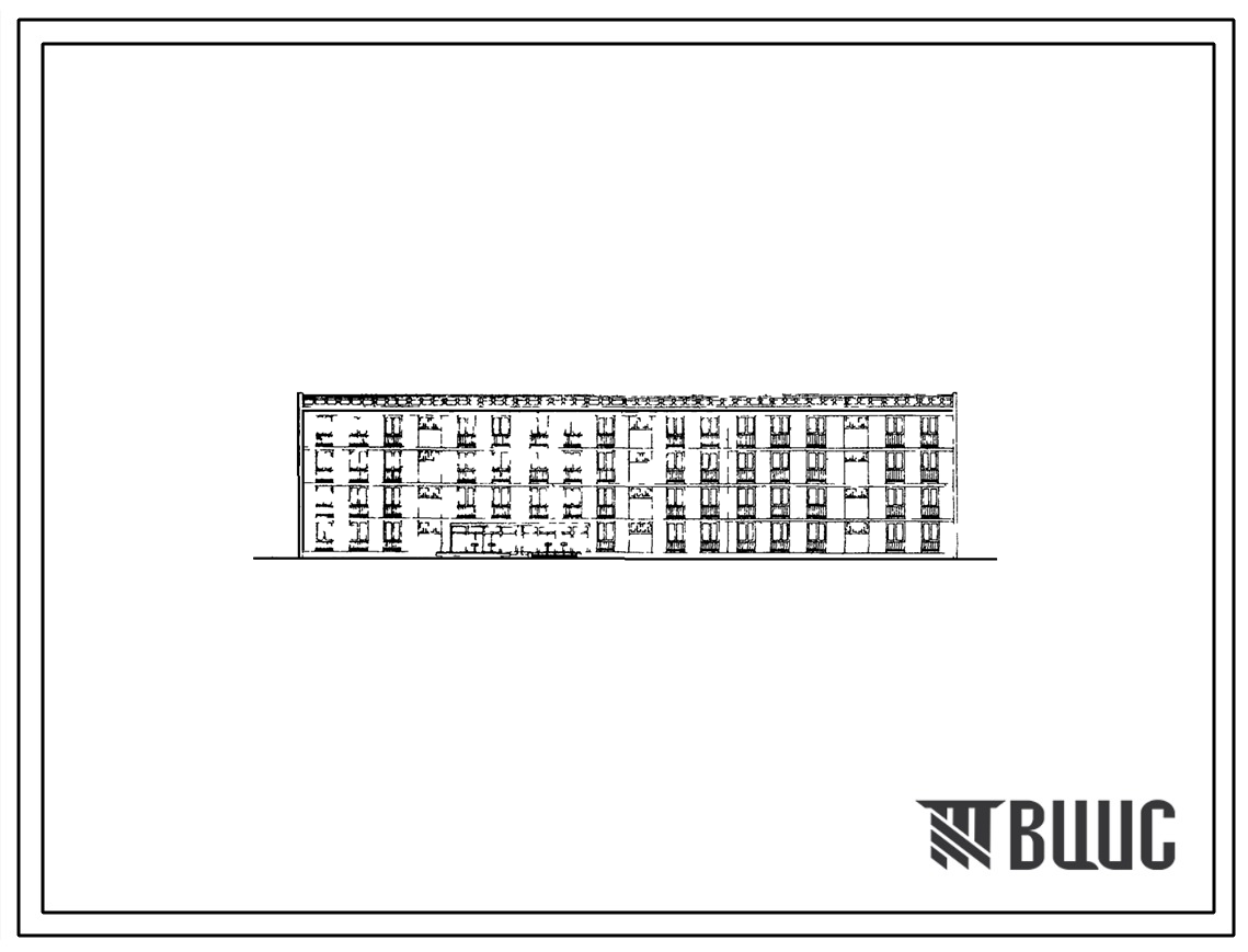 Типовой проект 162-79-11с 4-этажное 3-секционное общежитие на 200 мест для строительства в 4А климатическом подрайоне с сейсмичностью 9 баллов.
