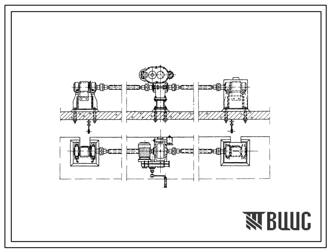 Серия 4.820-10 Канатные подъемники с электроприводом для затворов гидротехнических сооружений «Модель ЭЛ-67». Материалы для проектирования.