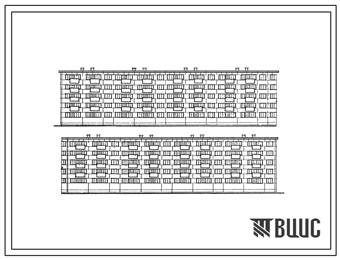 Типовой проект 1-467А-18 Пятиэтажный восьмисекционный крупнопанельный жилой дом на 119 квартир широтной ориентации.