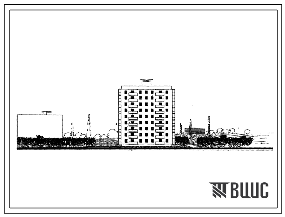 Типовой проект 1Кг-480-56 9-этажный 1-секционный жилой дом на 36 квартир.