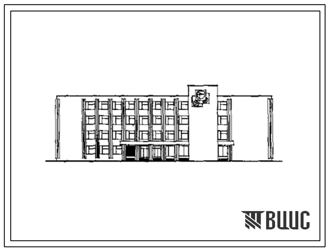 Типовой проект 234-1-107 Учебный и общественно-бытовой корпус профтехучилища и техникума на 540 учащихся (со стенами из кирпича)