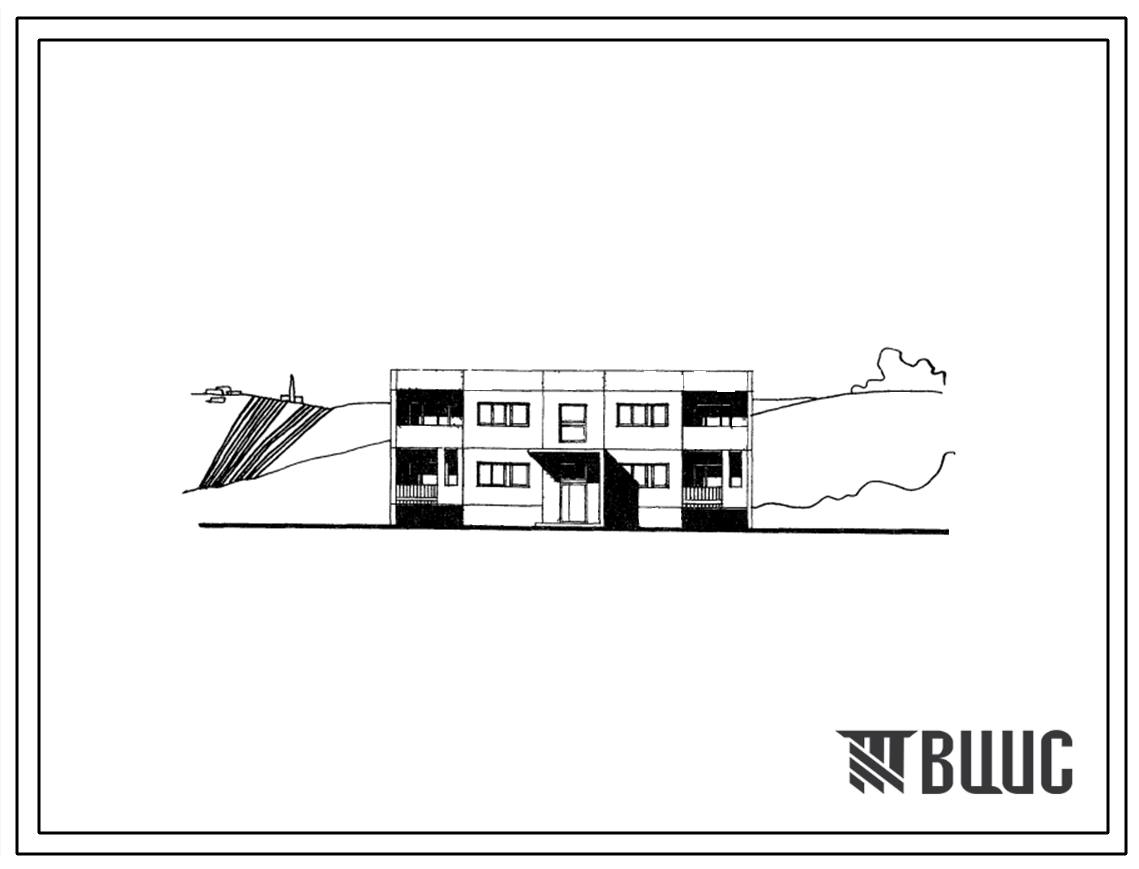 Типовой проект 111-99-30 Двухэтажный односекционный крупнопанельный жилой дом на 4 квартиры (трехкомнатных 3Б-2, четырехкомнатных 4Б-2). Для строительства в 1В климатическом подрайоне, 2 и 3 климатических районах.