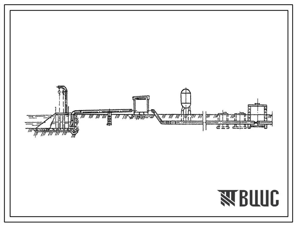 Типовой проект 820-3-39.84 Насосные станции блочно-комплектные полной заводской готовности подачей 0,3-1 м?/с, напором до 100 м для закрытых оросительных систем с отечественным оборудованием (с насосами типа Д и ЦН). Трехагрегатная блочно-комплектная насо