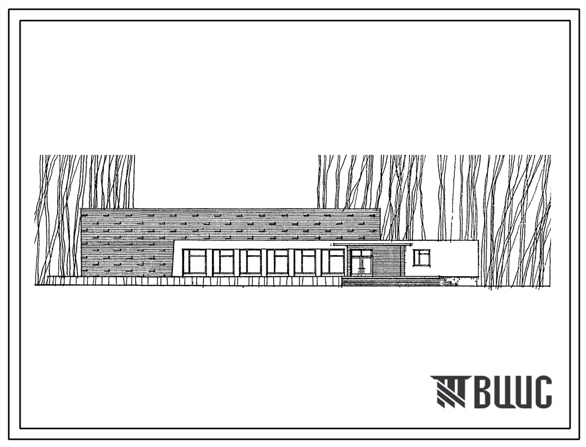 Типовой проект 264-12-21 Бригадный зал собраний на 200 мест со спортзалом. (Для 1 и 3 проеткно-строительных зон).