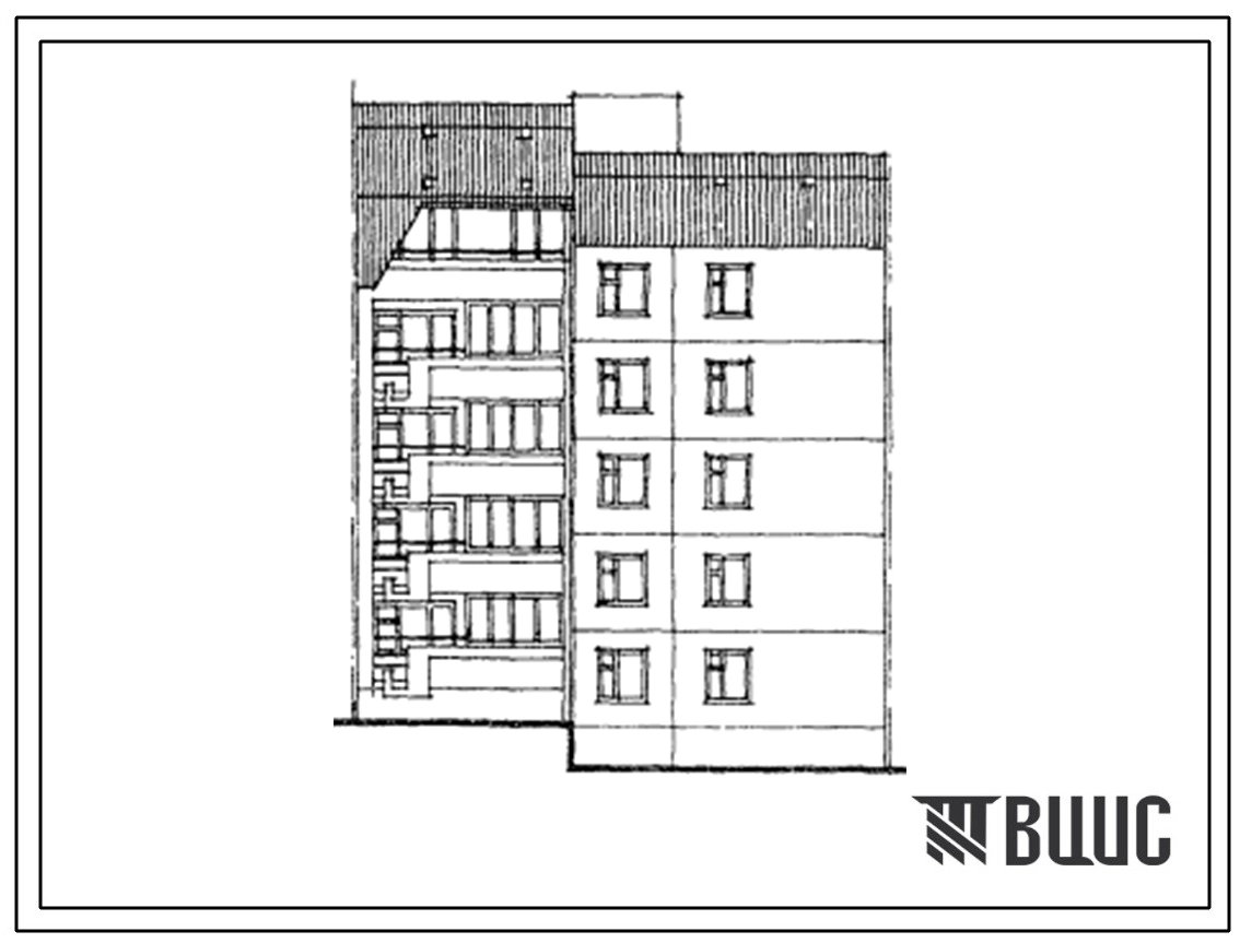Типовой проект 135-0340с.23.87 5-этажный крупнопанельный блок-элемент 5БЭ-ТП-1.2.3 (0,000+1,400) на 15 квартир. Для строительства на Южном берегу Крыма.