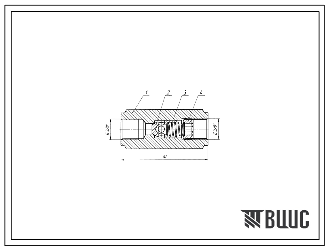 Шифр КОЛ-Н10.00 Клапан обратный КОЛ-Н10.00