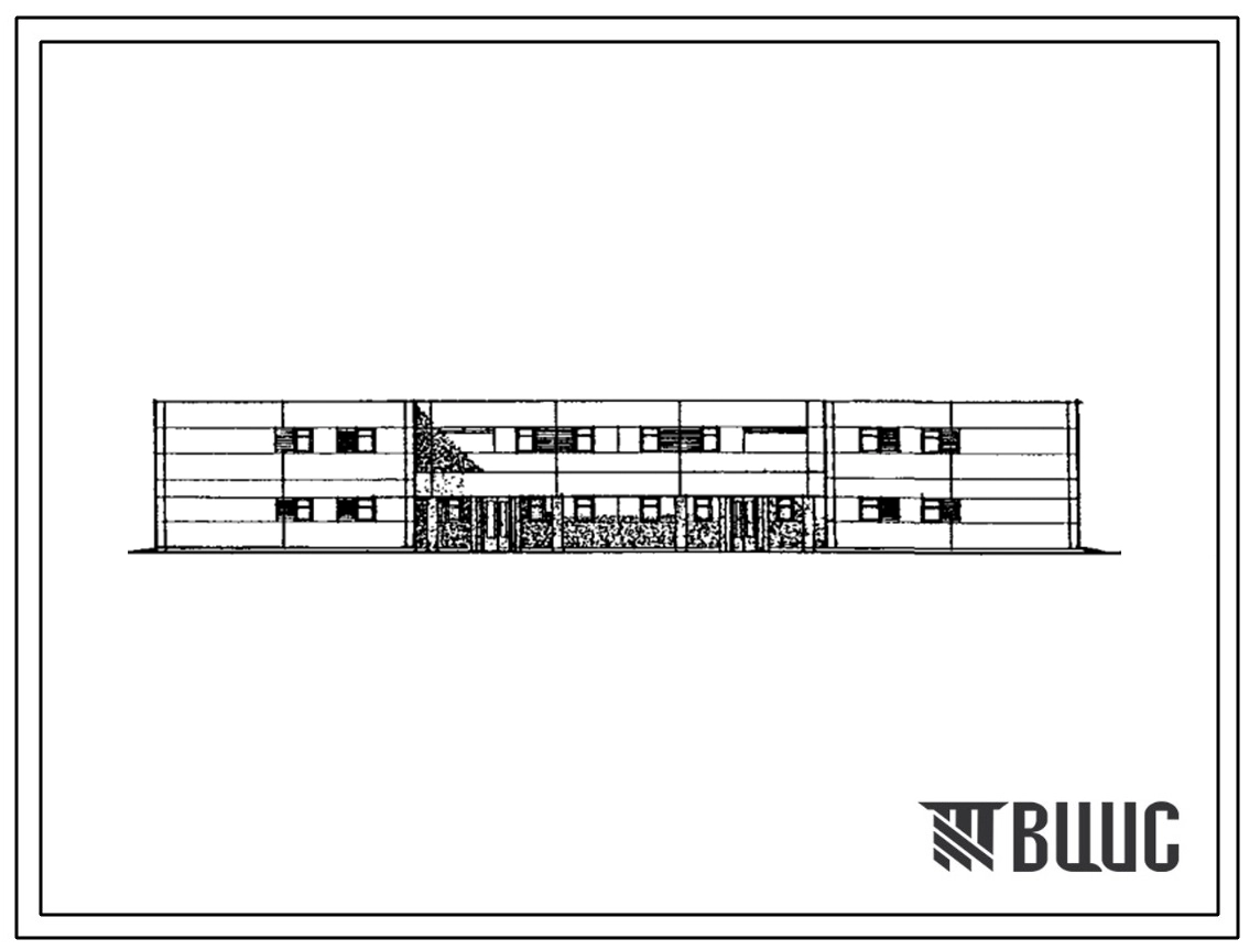 Типовой проект 252-04-73с.89 Амбулатория на 100 посещений в смену с аптекой VI группы. Сейсмичность 7, 8 баллов. Здание двухэтажное. Каркас по серии 1.020.1-2с. Стены из однослойных легкобетонных и ячеистобетонных панелей по серии 1.030.1-1.