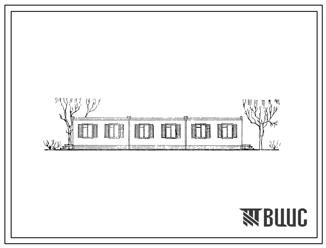 Типовой проект 420-04-17 Временные здания и сооружения контейнерного типа с деревянным каркасом и стальной опорной рамой на базе УТС серии 420-04. Клуб с залом на 75 человек.