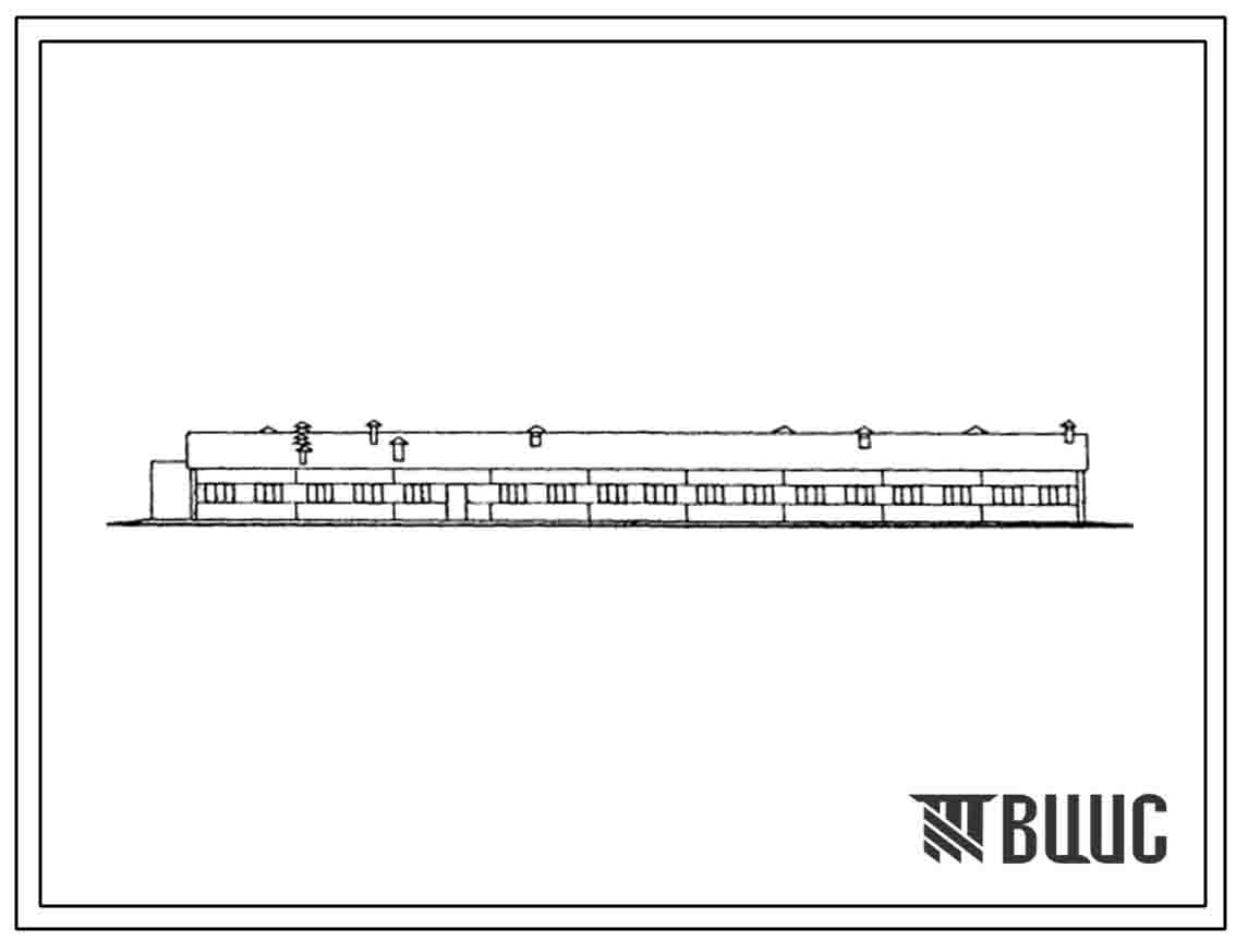 Типовой проект 807-10-107.12.87 Здание карантина на 250 телят (полносборное здание с рамным каркасом)