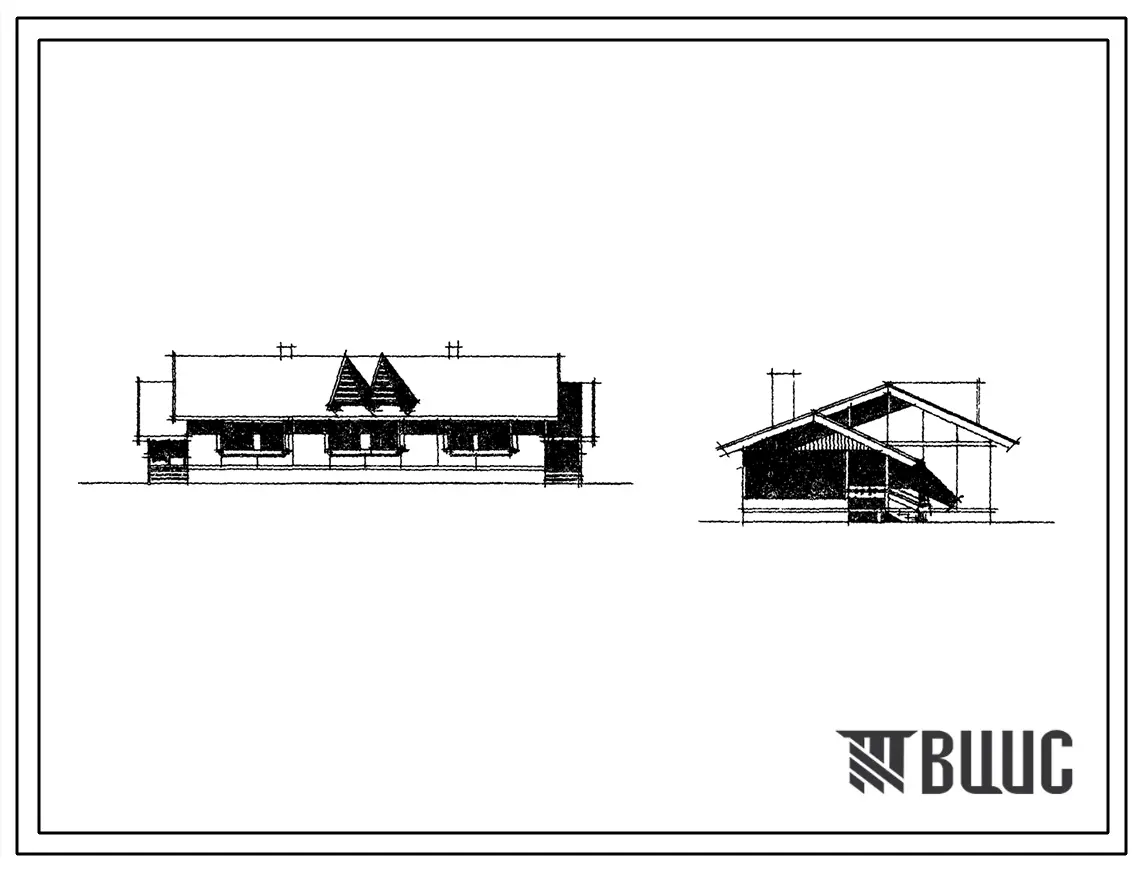Типовой проект 181-209-19 1-этажный 2-квартирный жилой дом с 2-комнатными квартирами. Для строительства в 1В климатическом подрайоне, 2 климатическом районе (с возможностью применения в 3 климатическом районе).