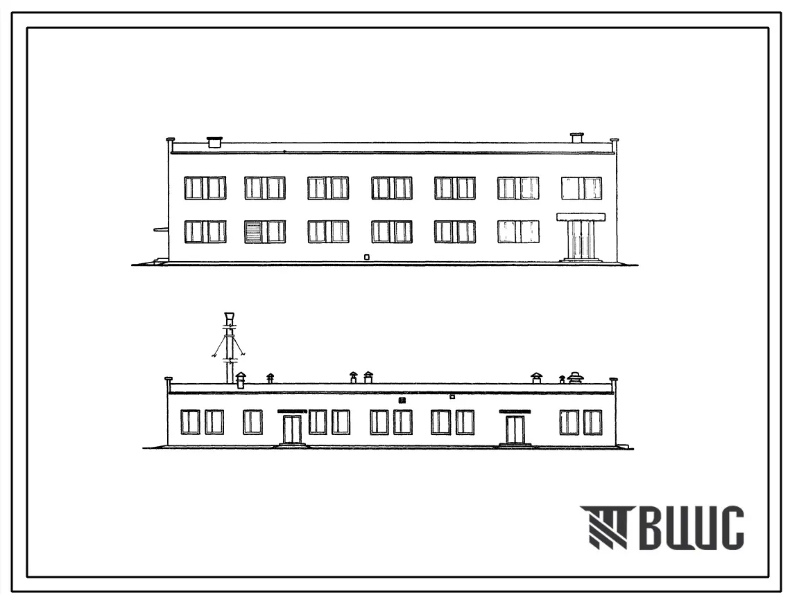 Типовой проект 604-12 Радиотелевизионная передающая станция на две программы 3 и 1(2) диапазона мощностью по 5/1,5 кВТ. - Вариант кондиционирования с применением «Климаблоков», предусматривающий систему кондиционеров на оборудовании «Климаблоки», поставля