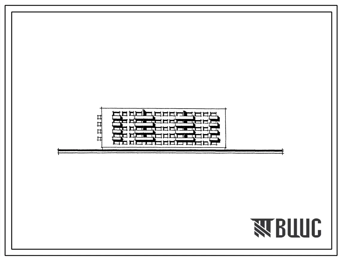 Типовой проект 1-318-34/66 Пятиэтажный трехсекционный кирпичный жилой дом на 45 квартир.
