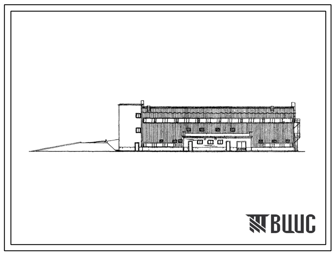Типовой проект 812-41 Отделение вентилируемых бункеров секционного типа общей емкостью 500 т (вариант с железобетонным каркасом).