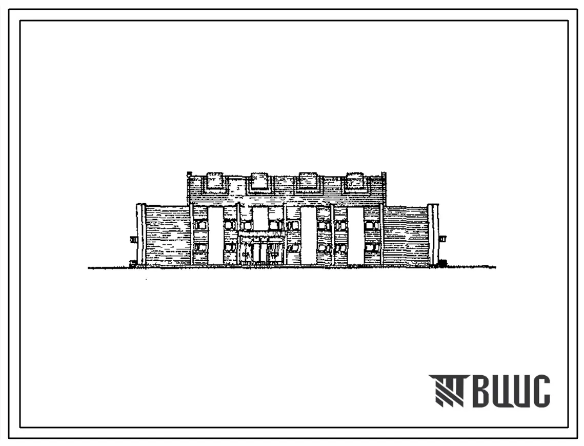 Типовой проект ЦВП-80.82Т (06-34-КК) Клуб воинской части на 800 мест (тип 1) со стенами из кирпича и внутренним железобетонным каркасом серии ИИ-04