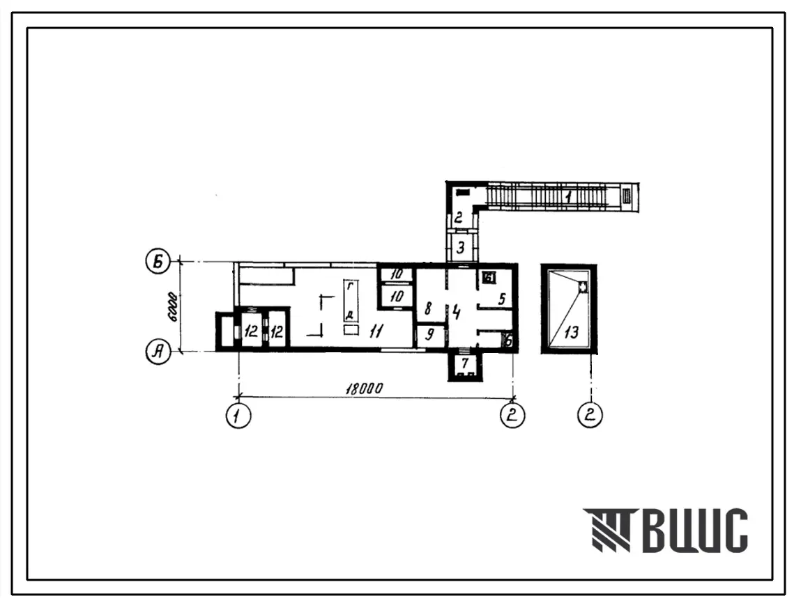 Типовой проект А-I,II,IV-ДЭС-100-78/10 Отдельно стоящая заглубленная дизельная электростанция мощностью 100 квт с агрегатами дгма 100 м-3