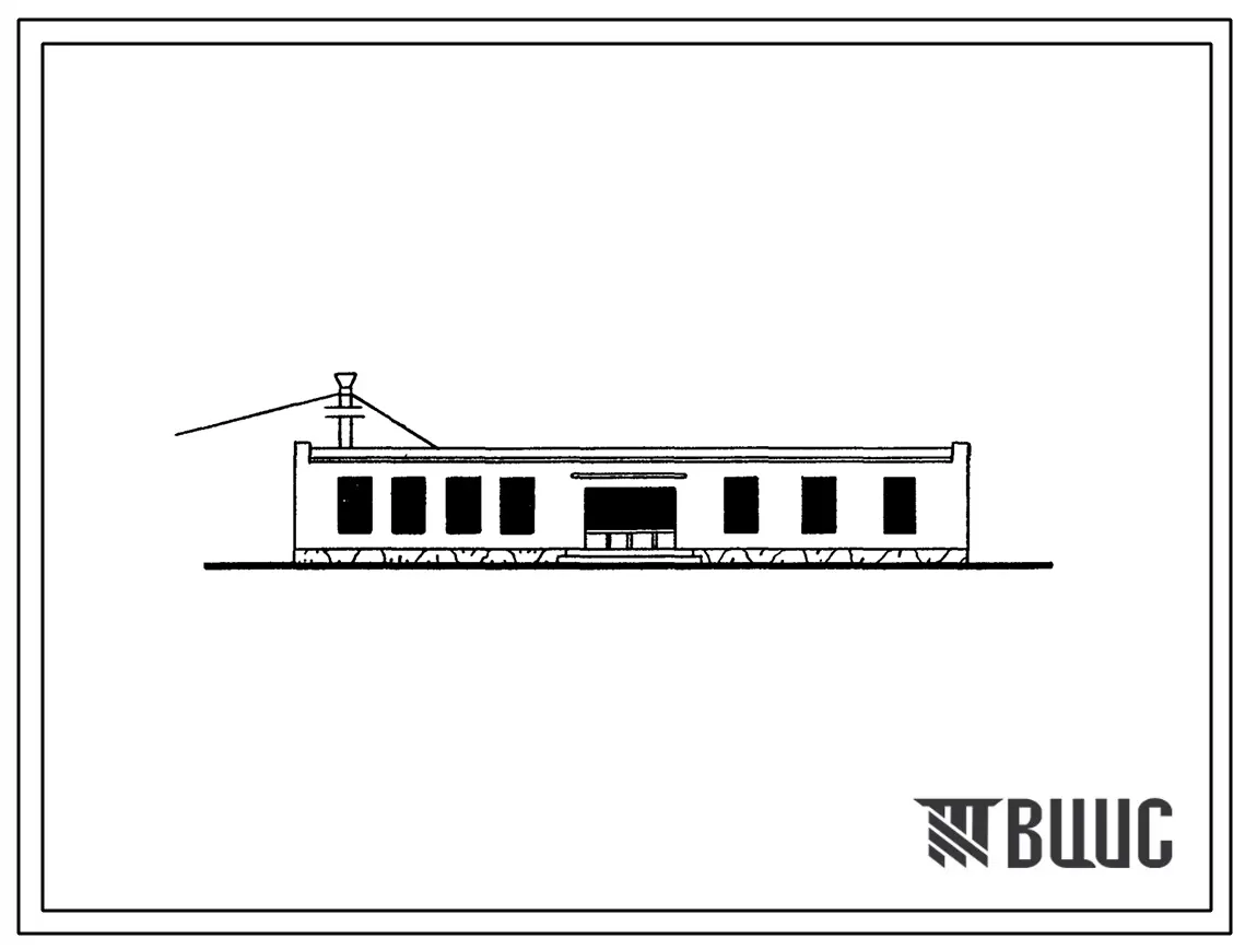 Типовой проект 264-20-6с тип 1 Правление колхоза.Для строительства в IV строительно-климатической зоне, в районах с сейсмичностью 7 и 8 баллов. (Для 5 проектно-строительной зоны).