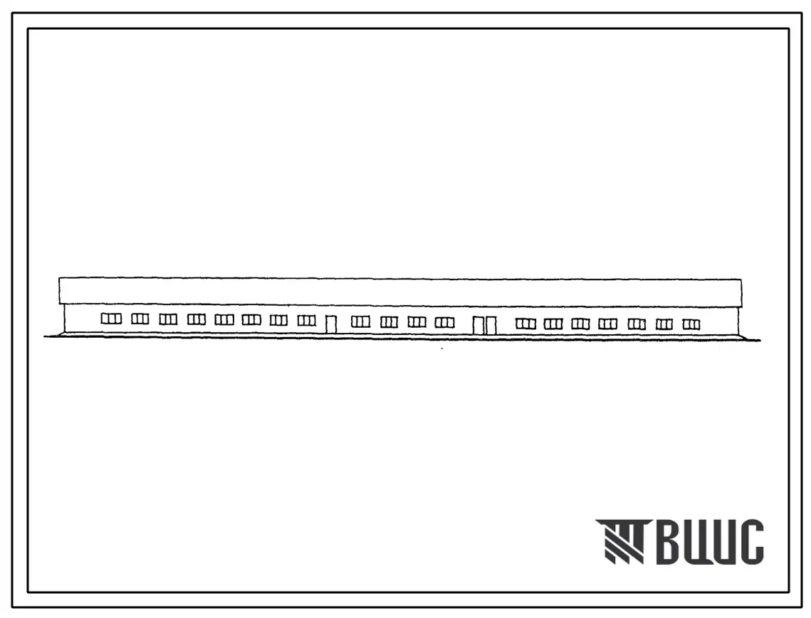 Типовой проект 801-4-179с.13.87 Здание для содержания 160 бычков от 6 до 15-месячного возраста. Для Азербайджанской ССР