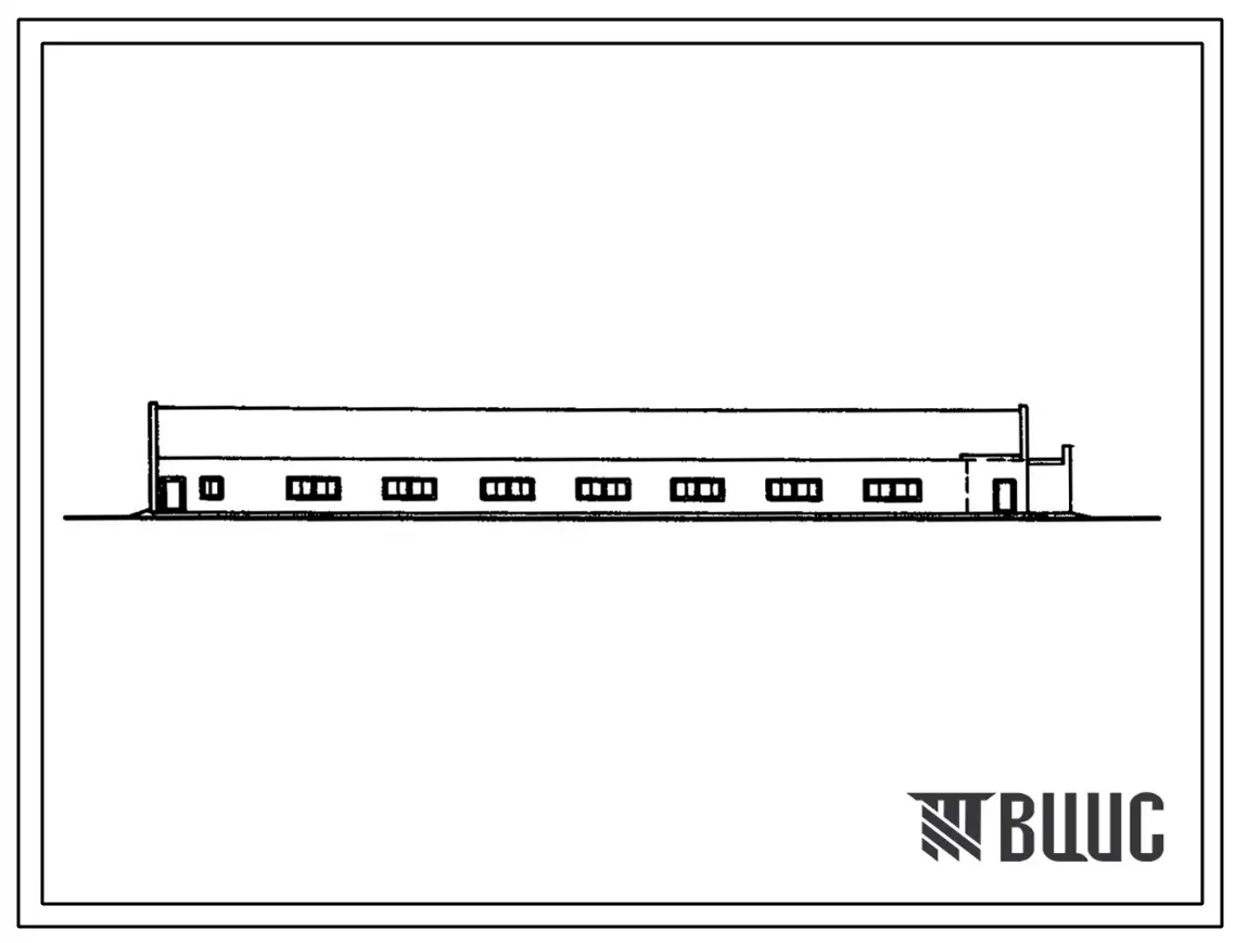 Типовой проект 801-4-173.87 Телятник на 300 голов. Содержание от 15 дней до 6 месяцев - в групповых клетках с боксами. Раздача кормов – мобильная. Удаление навоза - скреперными установками. Размеры здания - 18x54 м. Расчетная температура: -30°С. Стены –