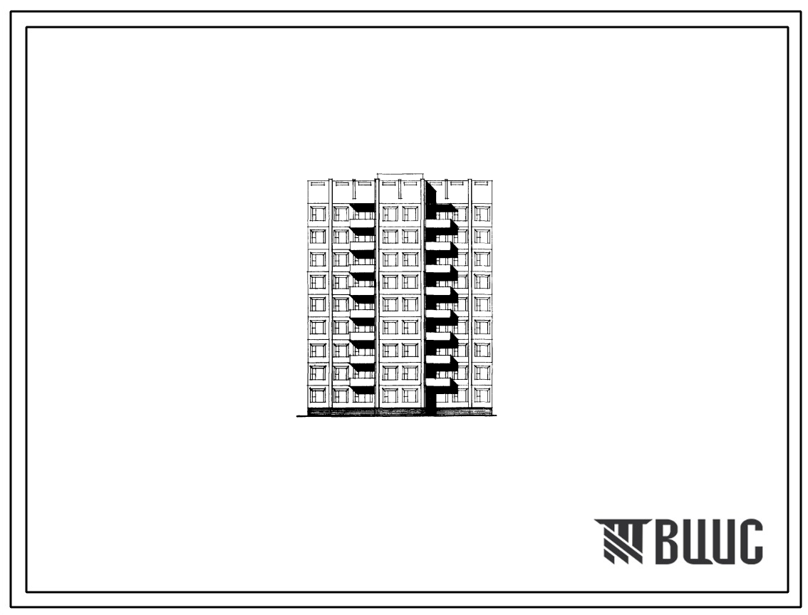 Типовой проект 135-0118/1 Блок-секция девятиэтажная 36-квартирная рядовая с торцовыми окончаниями (двухкомнатных 2А — 1, 2Б — 18, трехкомнатных 3Б — 17). Для строительства в IВ климатическом подрайоне.