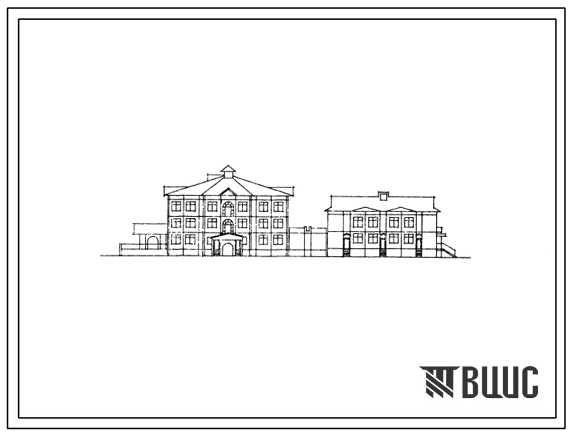 Типовой проект 211-1-484с.13.88 Детский ясли – сад на 280 мест. Для Республики Бурятия. Сейсмичность 8 баллов. Здание двух-, трехэтажное. Стены из легкобетонных панелей по серии 1.090.1-2с.