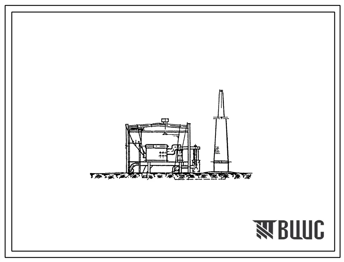 Типовой проект 903-1-50 Котельная с тремя котлами ДКВР-4-13 (закрытого типа). Топливо-антрацит, каменные и бурые угли. Теплоноситель вода и пар.