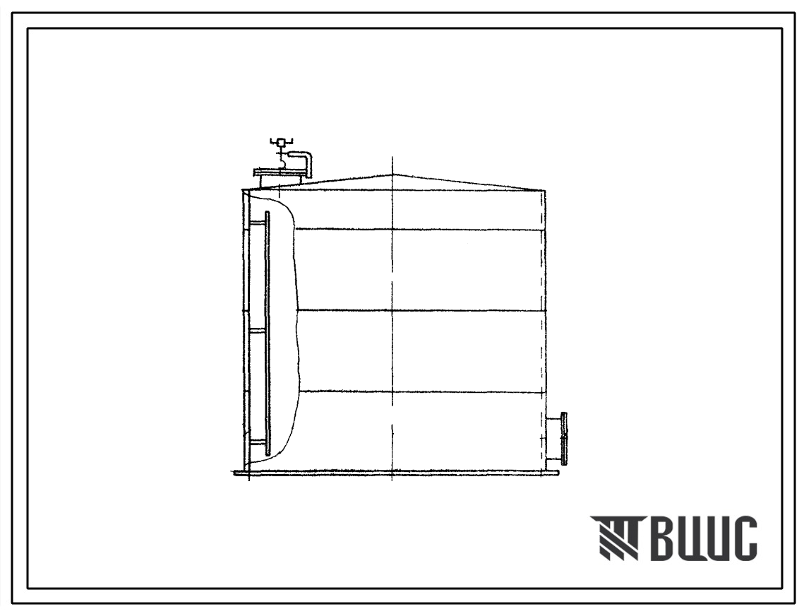 Типовой проект 705-4-67 Стальной вертикальный резервуар для неагрессивных химических продуктов емкостью 125 м?.
