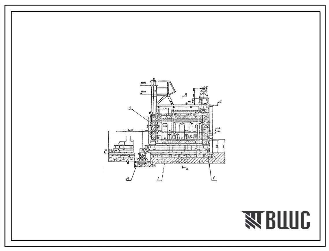 Проект 56080 Печь термическая с выкатным подом размером 1,65х3,13 м, на газе