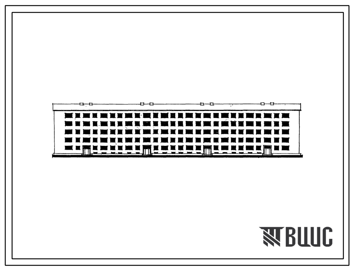 Типовой проект 1-317-12 Пятиэтажный дом на 80 квартир со стенами из кирпича с высотой этажа 2,8м
