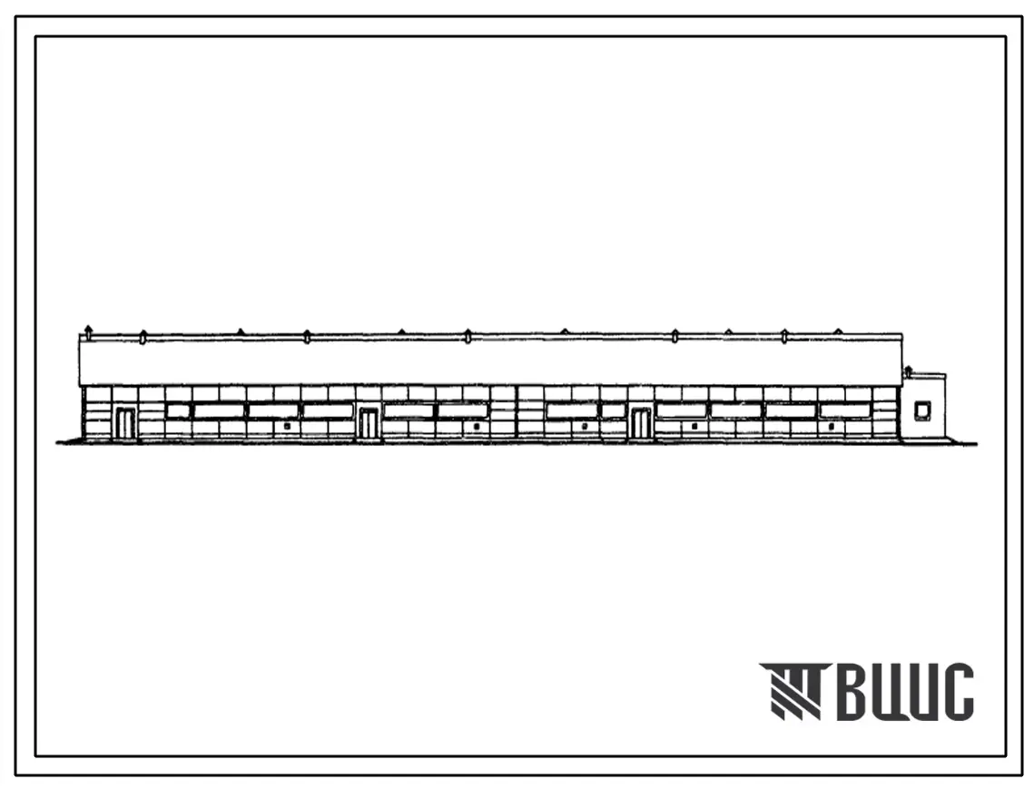 Типовой проект 803-179 Цех для выращивания ягнят на 2000 голов и доращивания ремонтных ярок на 900 голов. Вариант в деревянных конструкциях